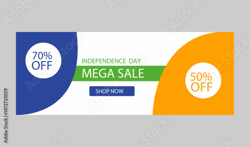 Mega sale web Banner 