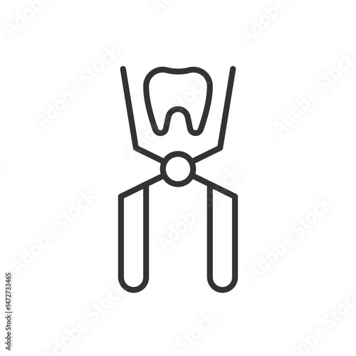 Dental Forceps Icon - Tooth Pulling Tool Icon