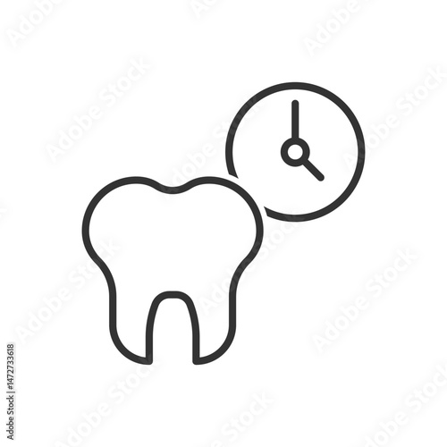Tooth And Teeth Time Icon