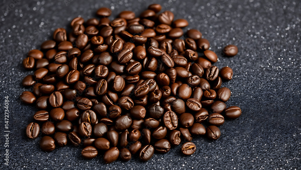 Naklejka premium coffee beans background