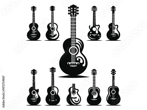Guitars Vector Icon Pack 