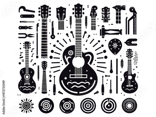 Guitars Vector Icon Pack 