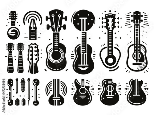 Guitars Vector Icon Pack 