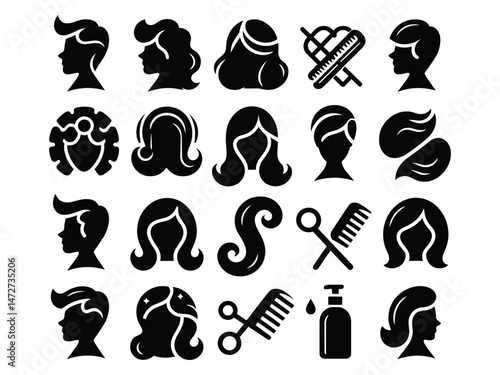 Hair Vector Icon Pack 