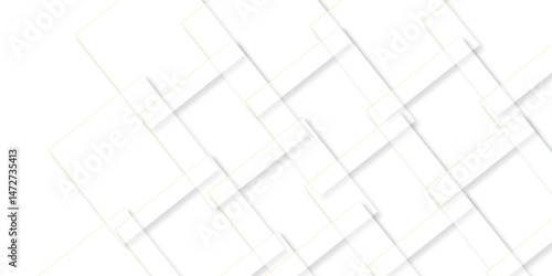 abstract background with white lines. White floor tiles abstract layers smooth 3d shadow vector design wallpaper. abstract white geometric background
