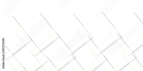 abstract background with white lines. White floor tiles abstract layers smooth 3d shadow vector design wallpaper. abstract white geometric background