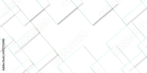 abstract background with white lines. White floor tiles abstract layers smooth 3d shadow vector design wallpaper. abstract white geometric background