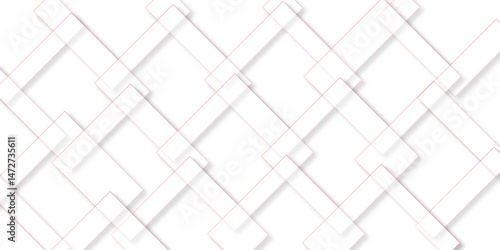 abstract background with white lines. White floor tiles abstract layers smooth 3d shadow vector design wallpaper. abstract white geometric background