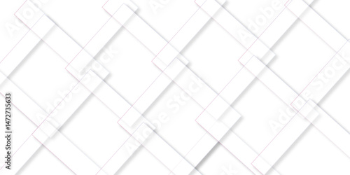 abstract background with white lines. White floor tiles abstract layers smooth 3d shadow vector design wallpaper. abstract white geometric background