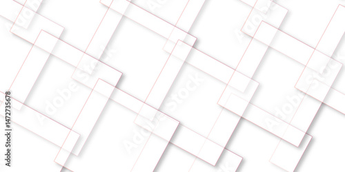 abstract background with white lines. White floor tiles abstract layers smooth 3d shadow vector design wallpaper. abstract white geometric background