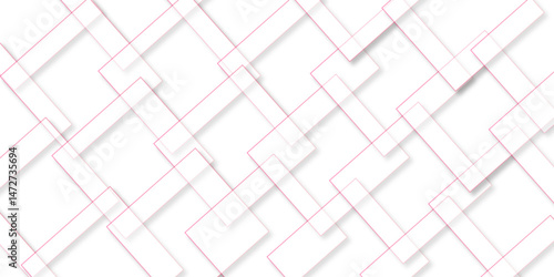 abstract background with white lines. White floor tiles abstract layers smooth 3d shadow vector design wallpaper. abstract white geometric background