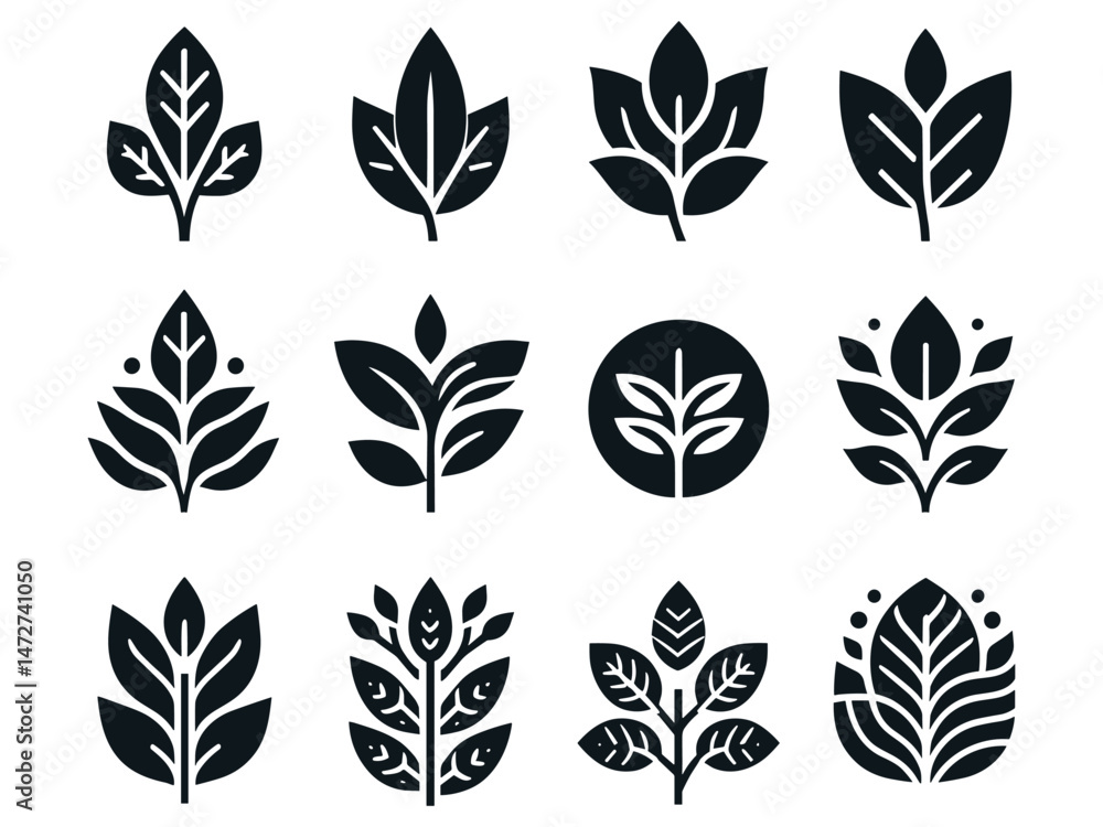 Leafs Vector Icon Pack Leafs Vector Icon Pack