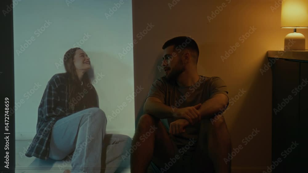 custom made wallpaper toronto digitalFull shot of young man missing happy moments with ex-girlfriend, recalling her smile and cheerful face, feeling loneliness and pain from breakup