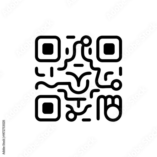 QR Code for Allergy Profile in Minimalistic Style  