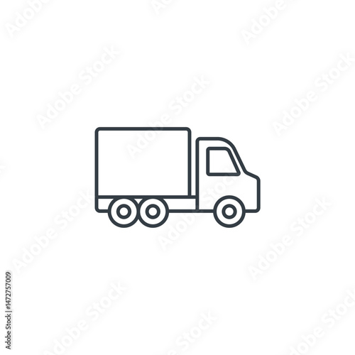 Truck Delivery icon symbol vector illustration isolated on white background