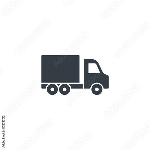 Truck Delivery icon symbol vector illustration isolated on white background