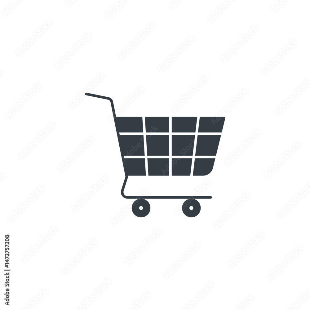 Shopping Cart icon symbol vector illustration isolated on white background Shopping Cart icon symbol vector illustration isolated on white background