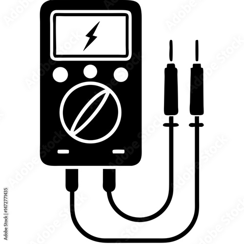 creative details beautiful multimeter icon  Vector Illustration