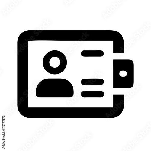 Digital ID icon representing contactless technology and remote services