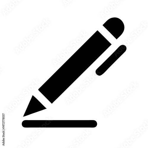 Stylus pen icon representing contactless technology and remote services