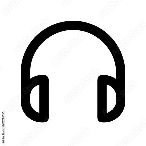 Headphones icon representing contactless technology and remote services