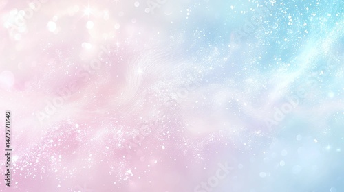 Abstract background with pastel colors pink blue and white creating a dreamy effect.