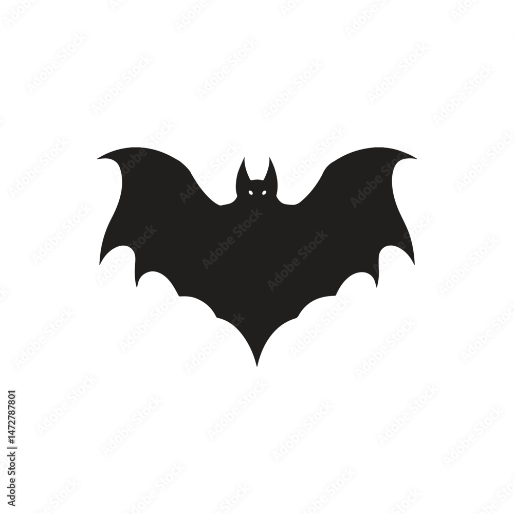 Fototapeta premium bat halloween vector and bat vector silhouette