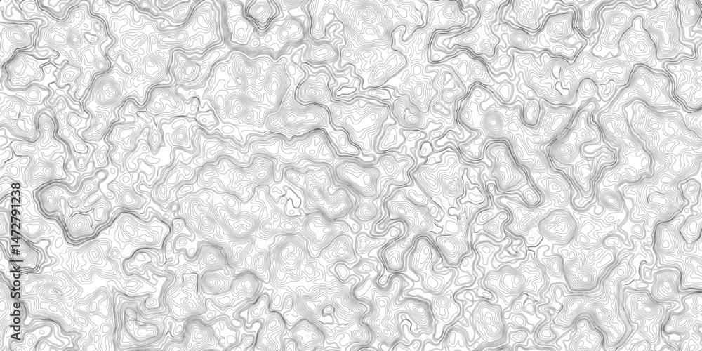 Design an artwork or concept that uses only black topographic contour lines to represent a landscape, emotion, or abstract idea. Let the absence of color heighten the focus on form, elevation, Design an artwork or concept that uses only black topographic contour lines to represent a landscape, emotion, or abstract idea. Let the absence of color heighten the focus on form, elevation,