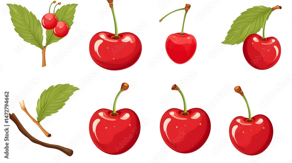 Professional Cartoon Flashcard Illustration Set with Colorful Fruits for Learning and Education Professional Cartoon Flashcard Illustration Set with Colorful Fruits for Learning and Education