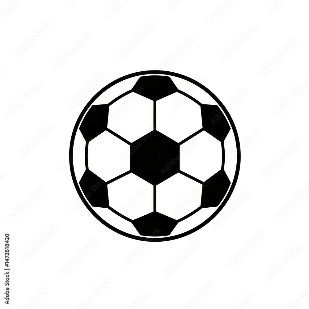 Football Or Soccer Ball Icon isolated on transparent background, PNG Football Or Soccer Ball Icon isolated on transparent background, PNG