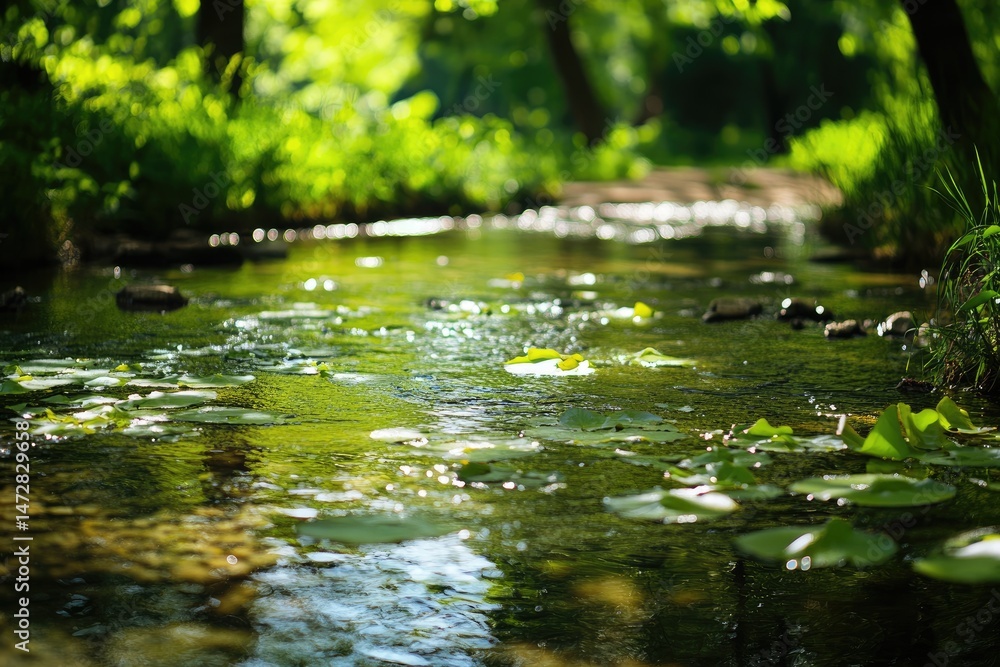 Fototapeta premium Tranquil forest stream