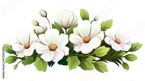 Vibrant Petals of Herbal Flower Botany Background with Car, Bef-dc-cf-ad-faccdaa