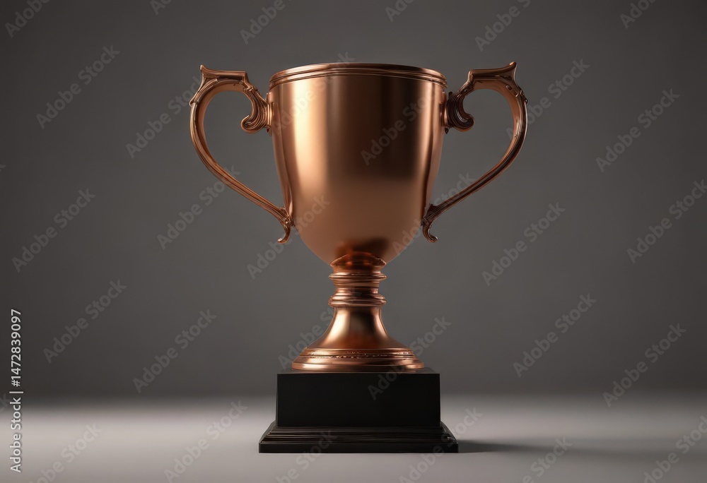 Modern vector silhouette of bronze trophy cup , badge, corporate Modern vector silhouette of bronze trophy cup , badge, corporate