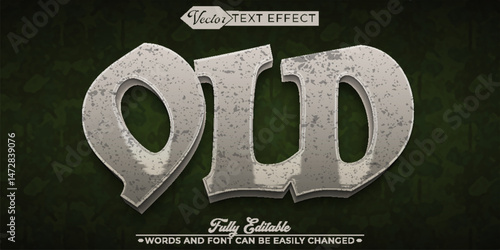 Ancient Historical Old Vector Editable Text Effect Template