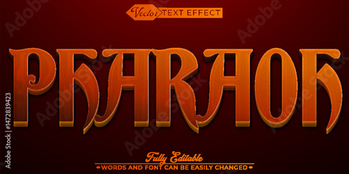 Brown Pharaoh Editable Text Effect Template