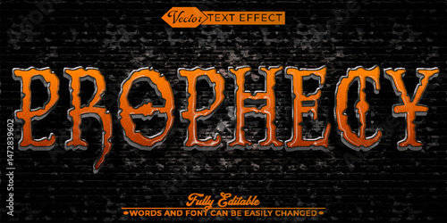 Prophecy Vector Editable Text Effect Template