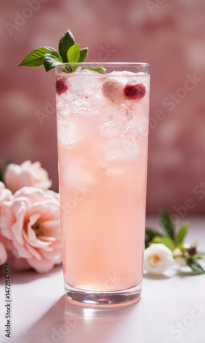 Delicate & Floral Lychee Rose Spritzer with Lychee Puree and Rosewater