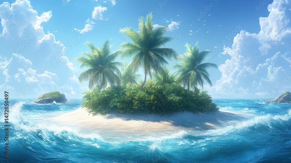 Fototapeta premium Tropical Island Paradise (1)