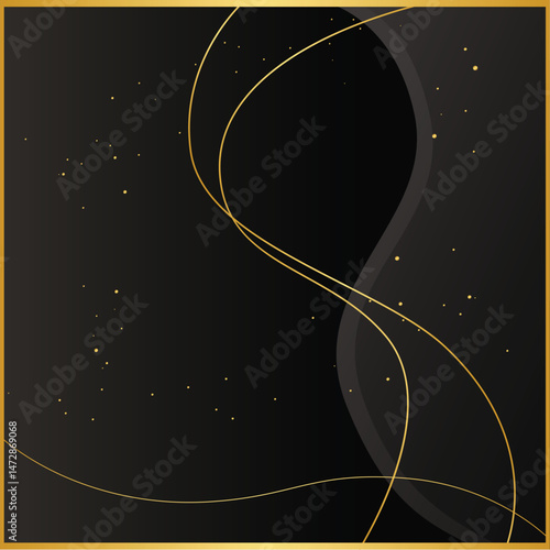 Elegant Golden Black Luxury Background Premium Design