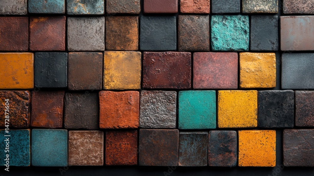 This image showcases a vibrant mosaic of textured tiles in assorted colors and finishes, embodying artistic expression and the beauty of diversity within contemporary design. This image showcases a vibrant mosaic of textured tiles in assorted colors and finishes, embodying artistic expression and the beauty of diversity within contemporary design.