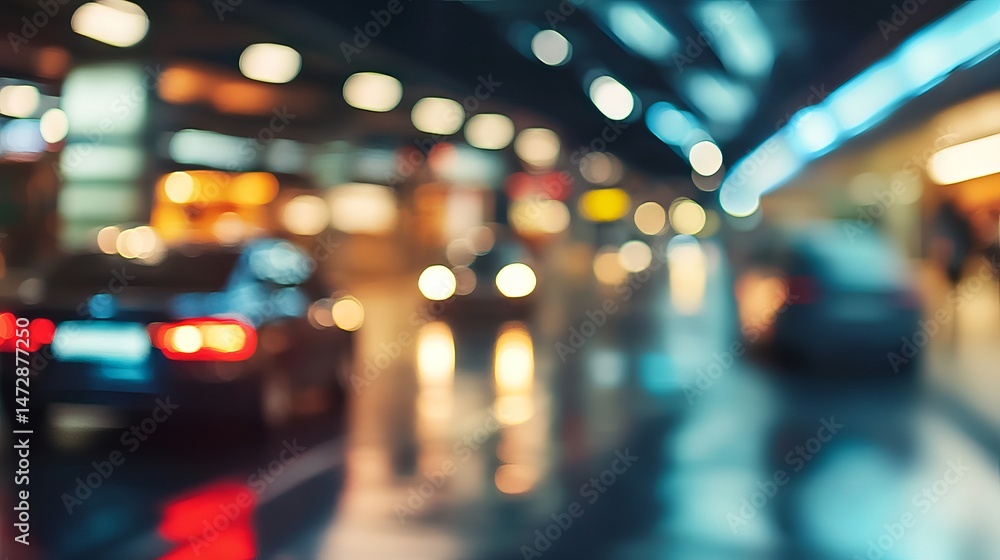 Abstract night cityscape blurred lights bokeh background urban evening traffic scene dark glow cars Abstract night cityscape blurred lights bokeh background urban evening traffic scene dark glow cars