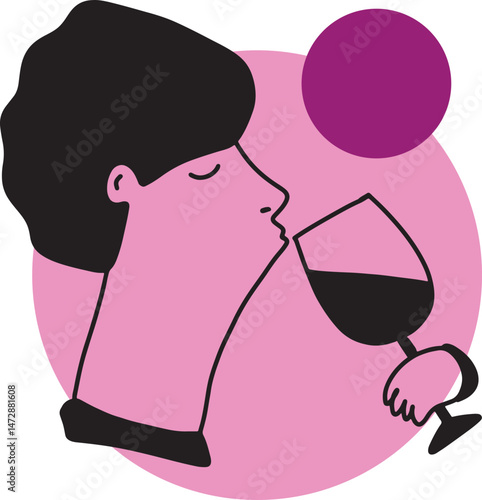 Winemaking. The process of making wine. Drawing, engraving, ink, line art, vector	
