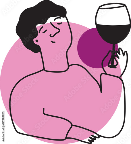 Winemaking. The process of making wine. Drawing, engraving, ink, line art, vector	
