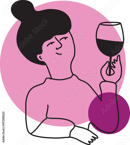 Winemaking. The process of making wine. Drawing, engraving, ink, line art, vector	

