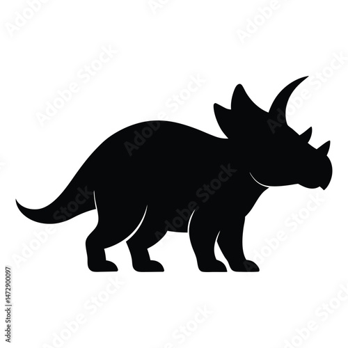 Triceratops Dinosaur Silhouette
