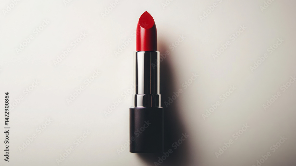 Stroke of Beautiful Lipstick Isolated on White: Top View
Stroke of Beautiful Lipstick Isolated on White: Top View