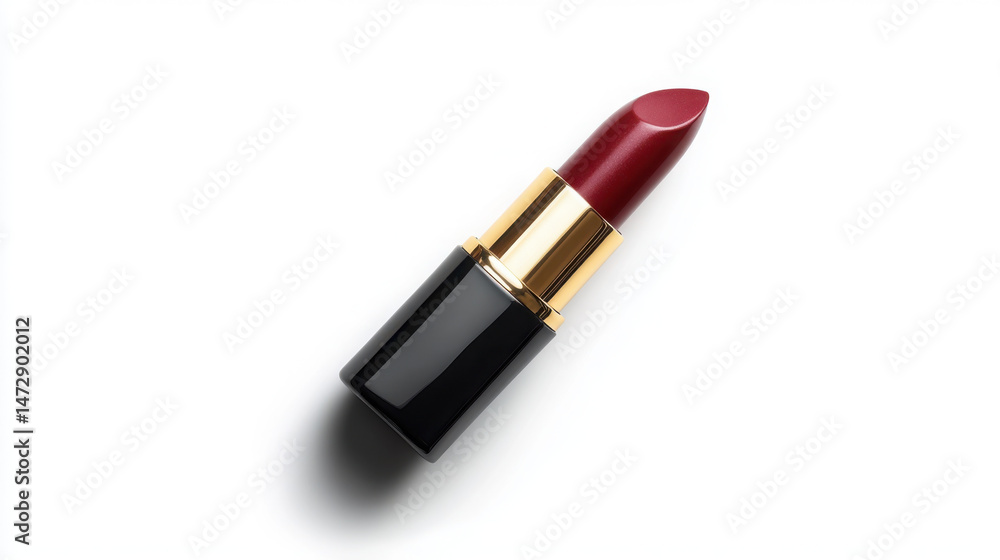 Obraz premium Stroke of Beautiful Lipstick Isolated on White