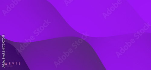 Multilayer texture. Abstract wavy background with modern gradient colors. Trendy liquid design. Cover design template. Motion sound wave. 3D illustration for brochure, poster, presentation or banner.