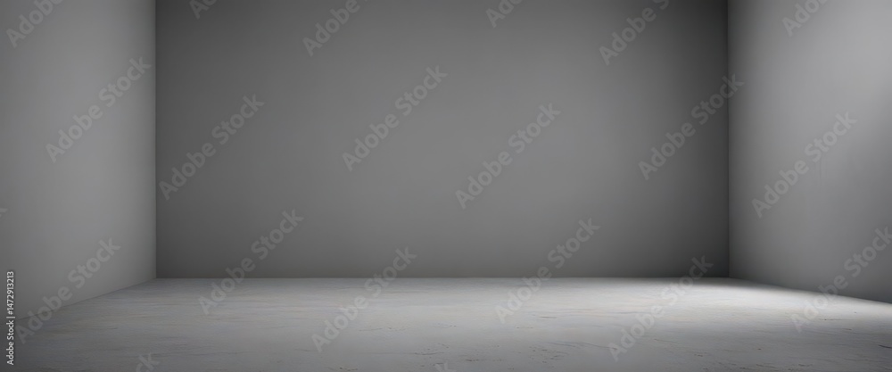 Obraz premium Minimalist grey studio backdrop, ideal product photography, simple, high-quality, subtle