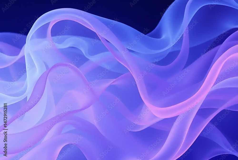 Obraz premium abstract flowing wave wallpaper, Generative AI